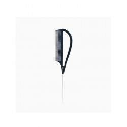 Bifull Hair Sectioning Comb with Handle and Black Metal Tip