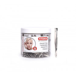 Pęsety do depilacji Bifull Proste końcówki Titania 100 szt.