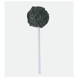 Bifull Sucette Lollipop Ronde Couleur Noir Argent