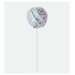 Bifull Piruleta Lollipop Round Color Gray Silver