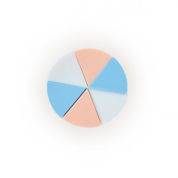 Bifull Makeup Sponge Set 80mm Cheese Wedges