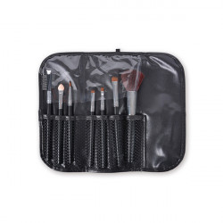 Bifull Set Étui 7 Pinceaux Maquillage Tika Noir