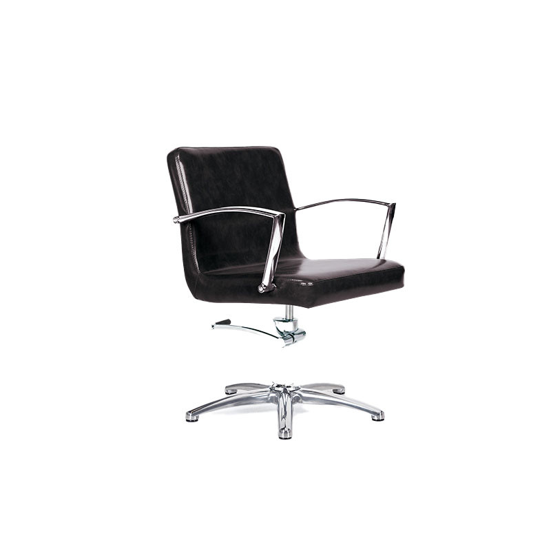 Poltrona Bifull Althea Nera con Base a Stella