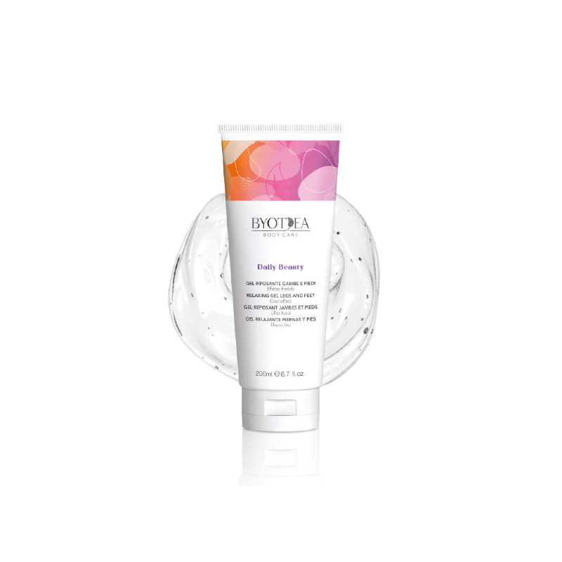 Byotea Body Care Gel di Bellezza Giornaliero Rilassante per Gambe e Piedi Effetto Freddo 200ml