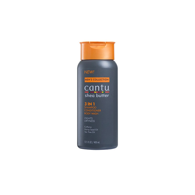 Cantu Men's Collection 3IN 1 Shampoo Conditioner Body Wash (400ml) Cantu Men's Collection 3IN 1 Shampoo Conditioner Body Wash (400ml)