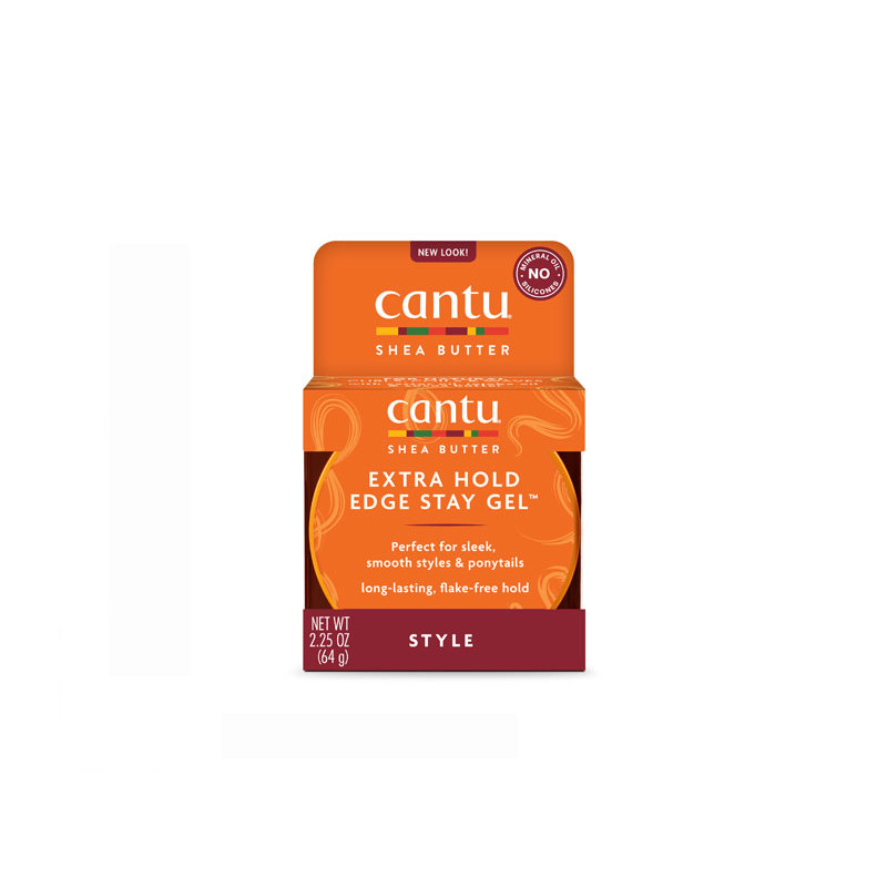 Cantu Natural Hair Ekstra Mocny Żel do Utrwalania Brzegów (64g)