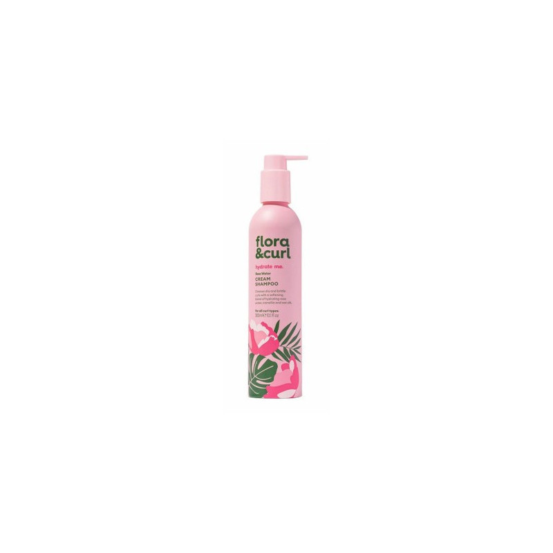 Flora Curl Hydrate Me Shampoo Crema Biologico alla Rosa e al Miele (300ml)