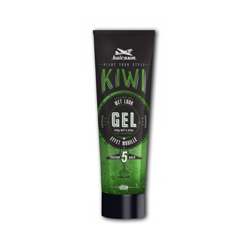 Hairgum Żel Utrwalający Kiwi, Efekt Mokrych Włosów (100gr)