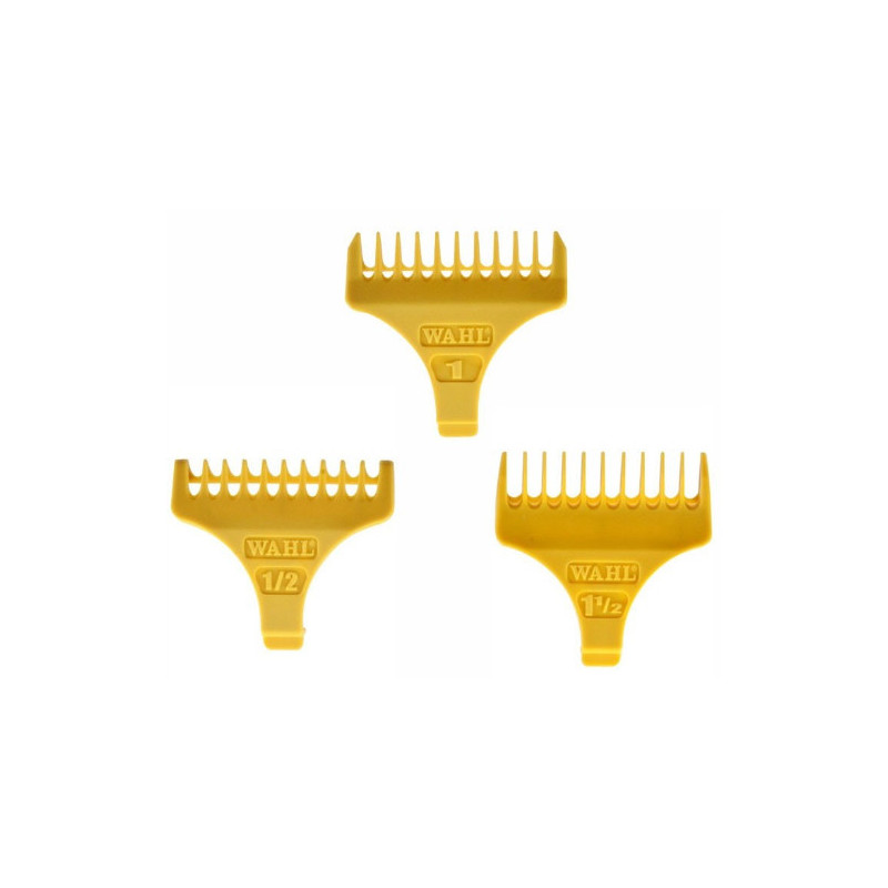 Wahl Set Of Combs Black Detailer