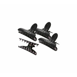 L3vel3 Set of 4 Black Butterfly Clips