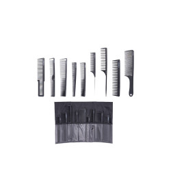 L3vel3 Set di 9 Pettini Neri con Custodia