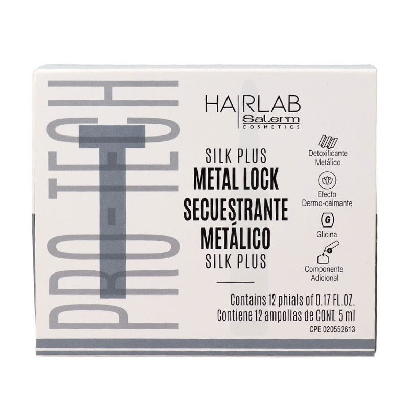 Salerm Hairlab Silk Plus Metal Lock (12x5ml) Salerm Hairlab Silk Plus Metal Lock (12x5ml)