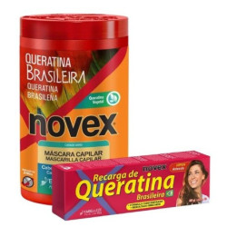 Embelleze Novex Pack Masque 400gr + Recharge 80gr Kératine Brésilienne