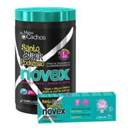 Embelleze Novex Pack Masque 400gr + Recharge 80gr Santo Black Puissant