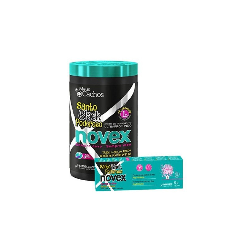 Embelleze Novex Pack Masque 400gr + Recharge 80gr Santo Black Puissant