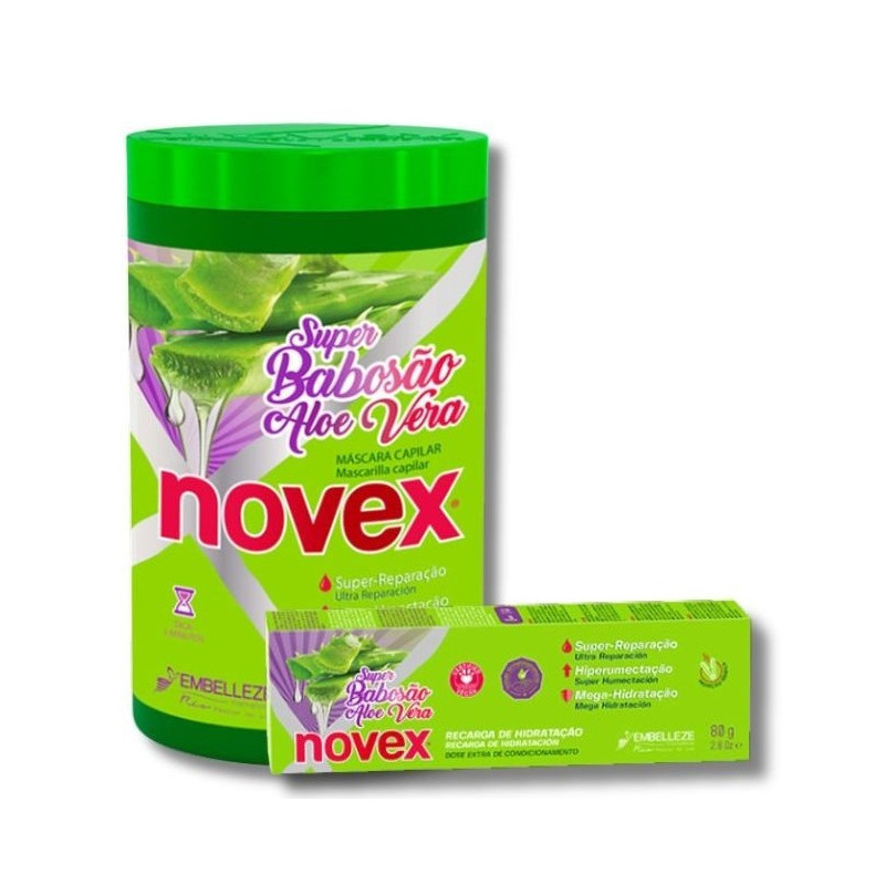 Embelleze Novex Pack Masque 400gr + Recharge 80gr Super Aloe Vera
