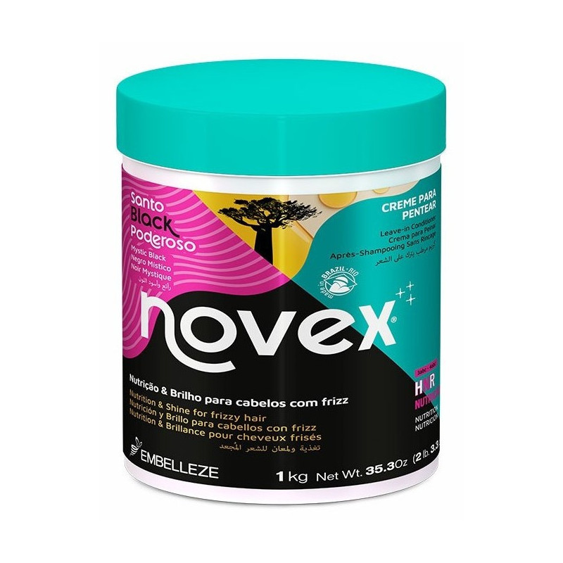 Embelleze Novex Santo Black Poderoso Crema Acondicionadora 1kg Embelleze Novex Santo Black Poderoso Crema Acondicionadora 1kg
