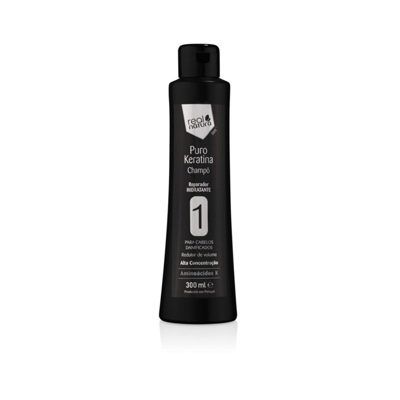 Real Natura Pure Keratin Repairing Moisturizing Shampoo (Step 1) 300ml