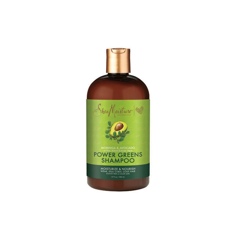 Shea Moisture Moringa i Awokado Moc Zieleni Szampon (384ml)