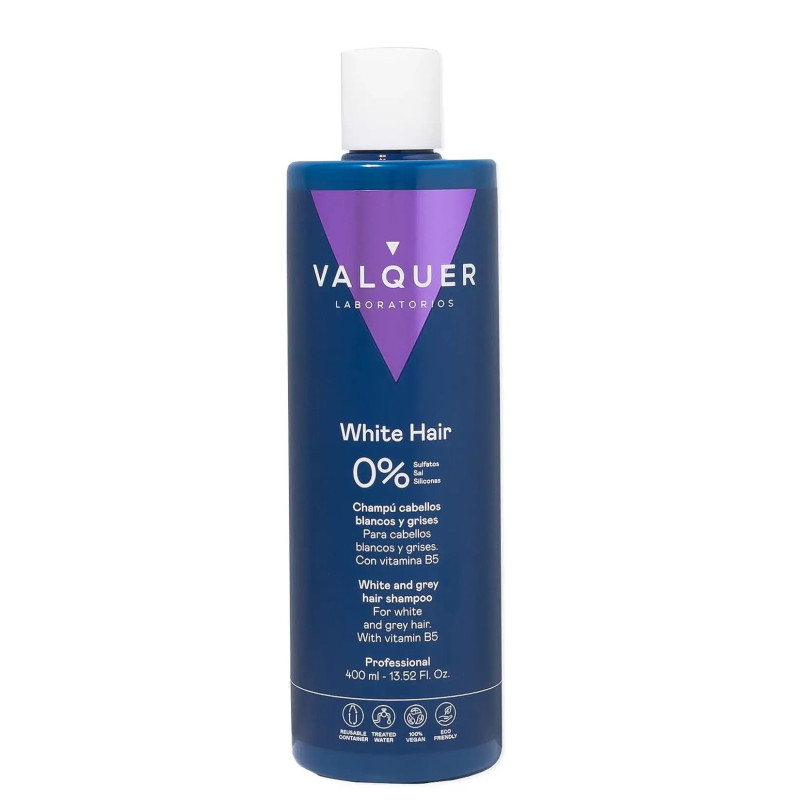Valquer Shampoo Cheveux Blancs et Gris Zero (400ml)