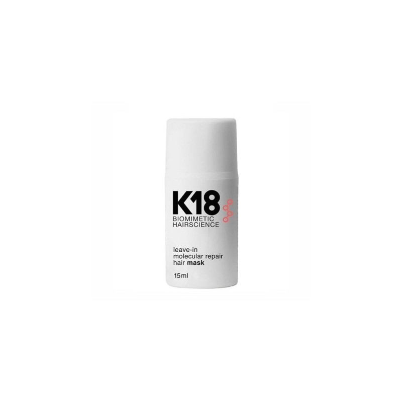 K18 Maschera per Capelli Riparazione Molecolare Biomimetica Senza Risciacquo (15ml)