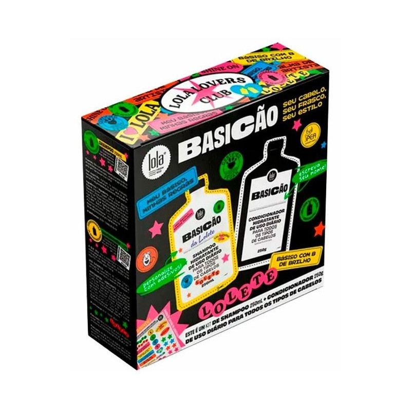 Lola z Rio Kit Basicão (Nawilżający SZAMPON (250ml) + Odżywka (250gr)