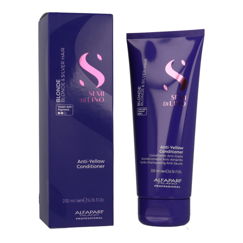 Alfaparf Semi Di Lino Blond Odżywka Neutralizująca Żółte Odcienie (200ml)
