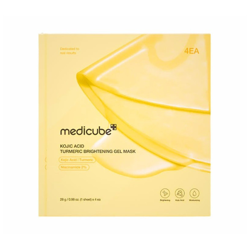 Medicube Masque Gel Éclaircissant à l'Acide Kojique et au Curcuma (4 unités)