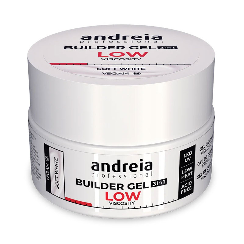 Andreia Gel Constructeur Faible Viscosité Blanc Doux
