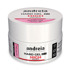 Andreia Hard Gel High Viscosity Glitter Pink (22grs)
