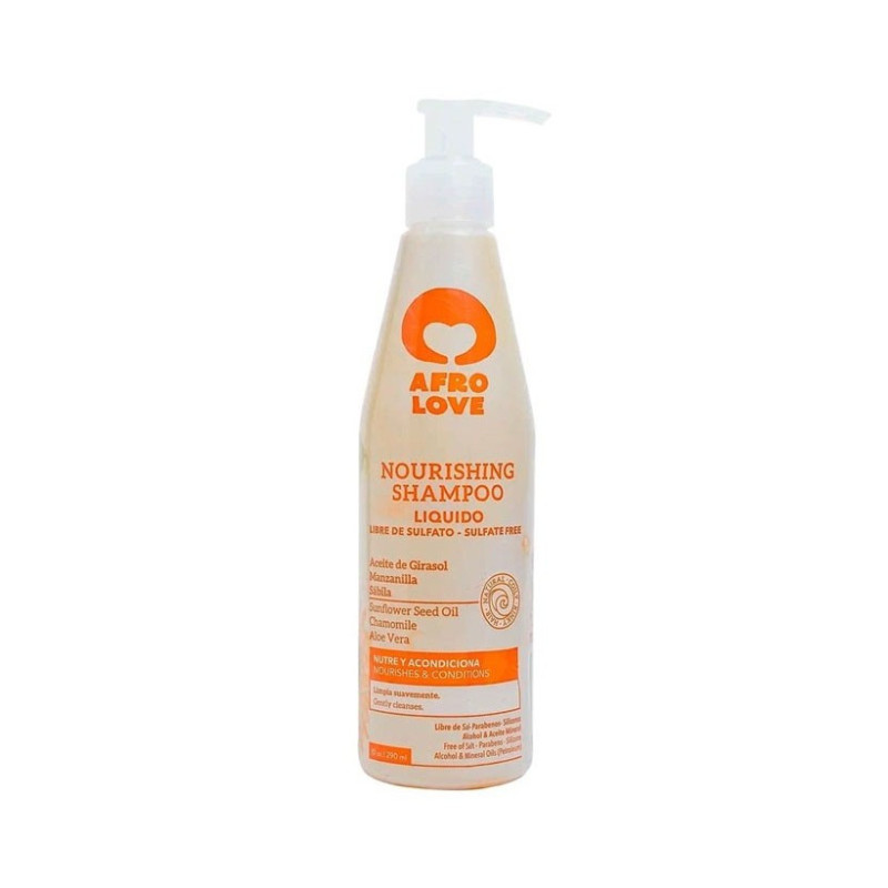 Afro Love Shampoo Liquido Nutriente Senza Solfati (290ml)