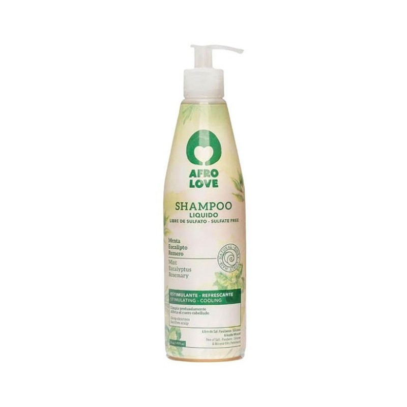 Afro Love Sulfatfreies Erfrischendes Flüssigshampoo (290ml)