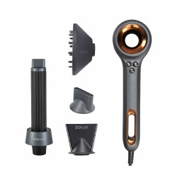 Eolux Bürstenloser Ionen-Haartrockner Schwarz Eolux 1500w Set (EX02BLKPLUS)