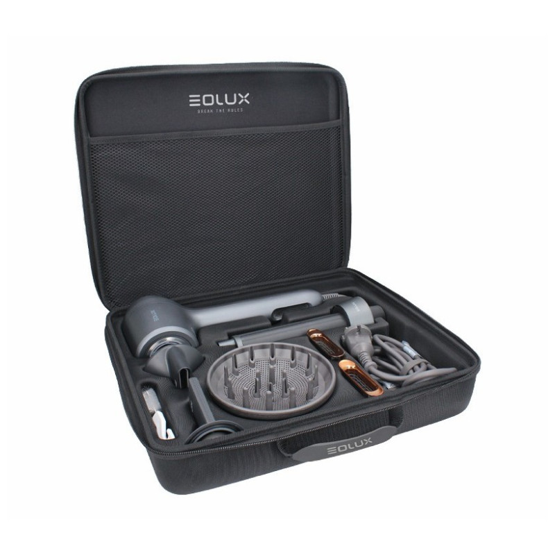 Eolux Sèche-cheveux Ionique Brushless Noir Eolux Professionnel Set (EX04BLK Plus)