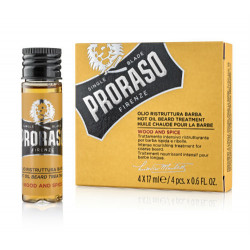 Trattamento con olio caldo Proraso Yellow Line (4x17ml)