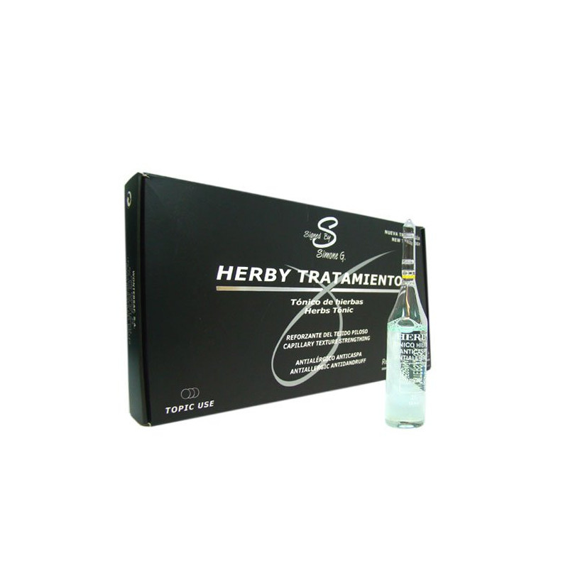 Simone G. 25 Anti-Caspa Herby Tratamiento en Ampollas (10x15ml) Simone G. 25 Anti-Caspa Herby Tratamiento en Ampollas (10x15ml)
