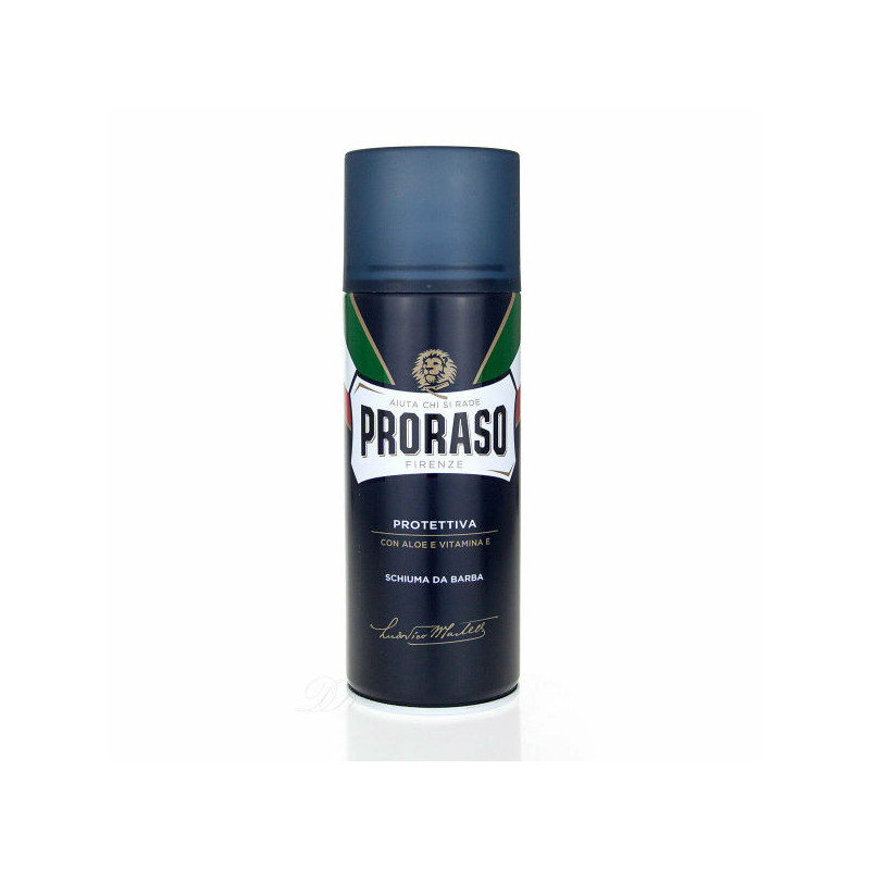 Proraso Linea Azul Espuma de Afeitar con Aloe Vera y Vitamina E