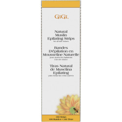 GiGi Bandes d'Épilation en Mousseline Naturelle (100 Uds)