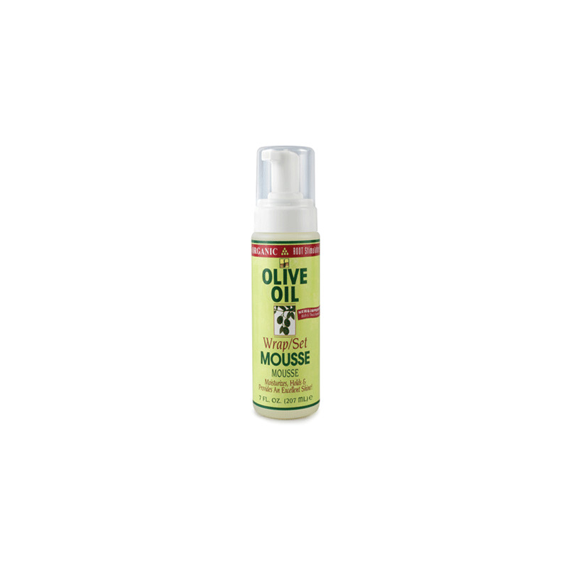Afro Bio-Wurzel-Olivenöl-Wrap / Set Mousse (207ml) Afro Bio-Wurzel-Olivenöl-Wrap / Set Mousse (207ml)