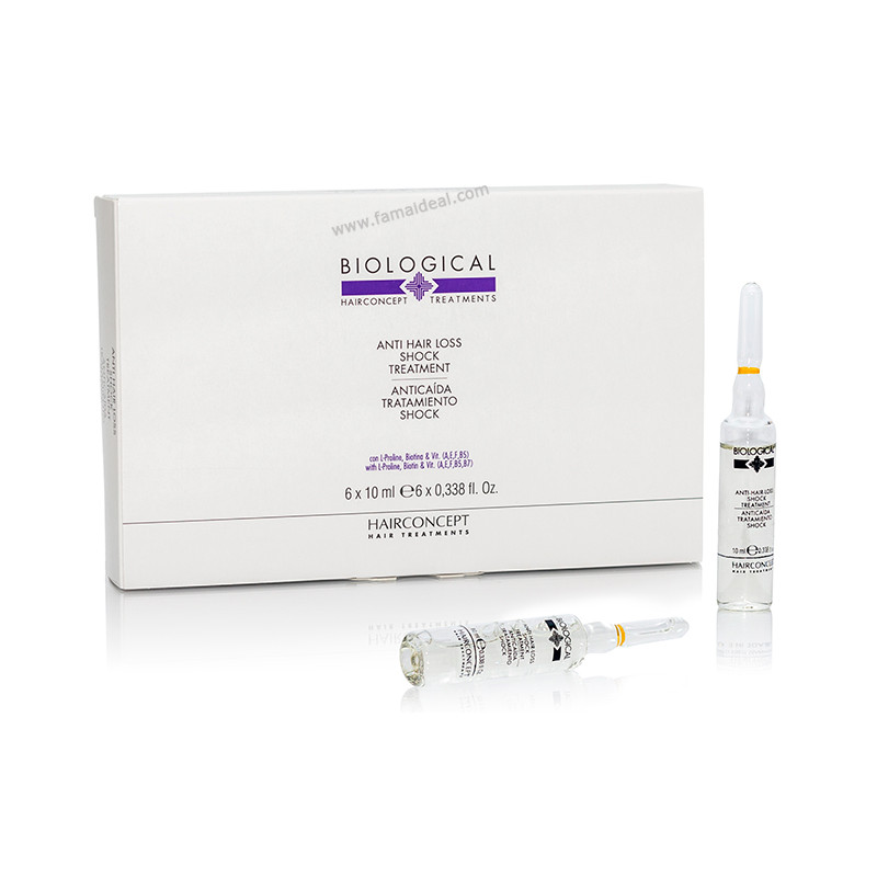Trattamento biologico per capelli Hairconcept Shock (6x10ml)