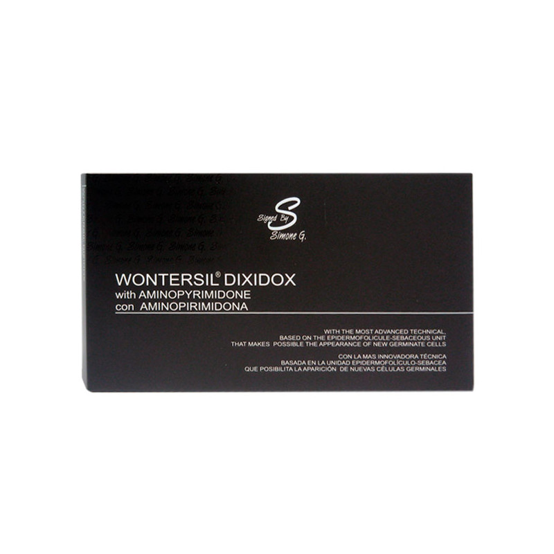 Simone G. 105 Wontersil Dixidox gegen Haarausfall mit Aminopyrimidon (10x10ml) Simone G. 105 Wontersil Dixidox gegen Haarausfall mit Aminopyrimidon (10x10ml)