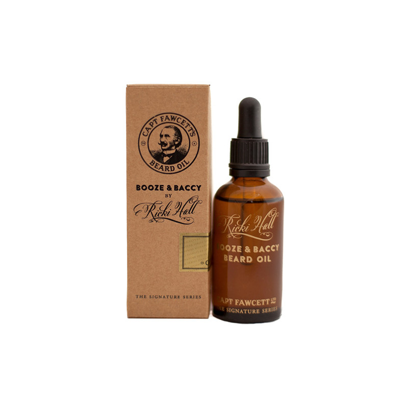 Olio da Barba Booze & Baccy di Ricki Hall di Captain Fawcett