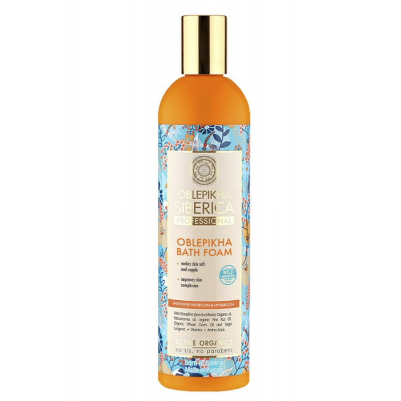 Natura Siberica Oblepikha Schiuma da Bagno Nutrizione e Idratazione Intensiva (550ml)