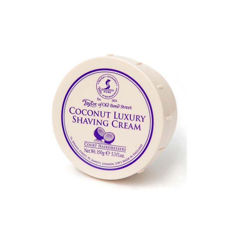Taylor of Old Bond Street Kokosowy Luksusowy Krem do Golenia Tyglek (150g)