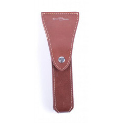 Edwin Jagger Mach 3 Rasiermessertasche aus braunem Leder