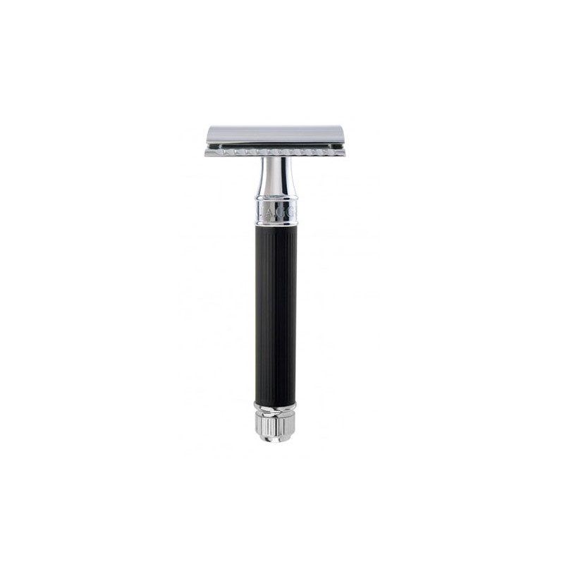 Edwin Jagger Safety Razor Black Rubber Coated