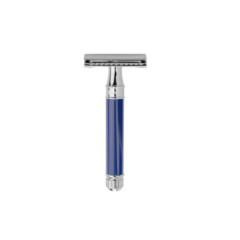 Edwin Jagger Rasoir de sécurité Double Edge Bleu Chrome Edwin Jagger Rasoir de sécurité Double Edge Bleu Chrome