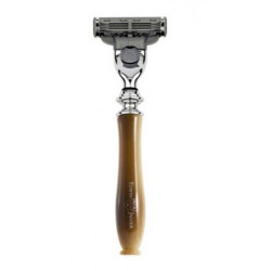 Edwin Jagger Mach3® Chatsworth Hornrasierer
