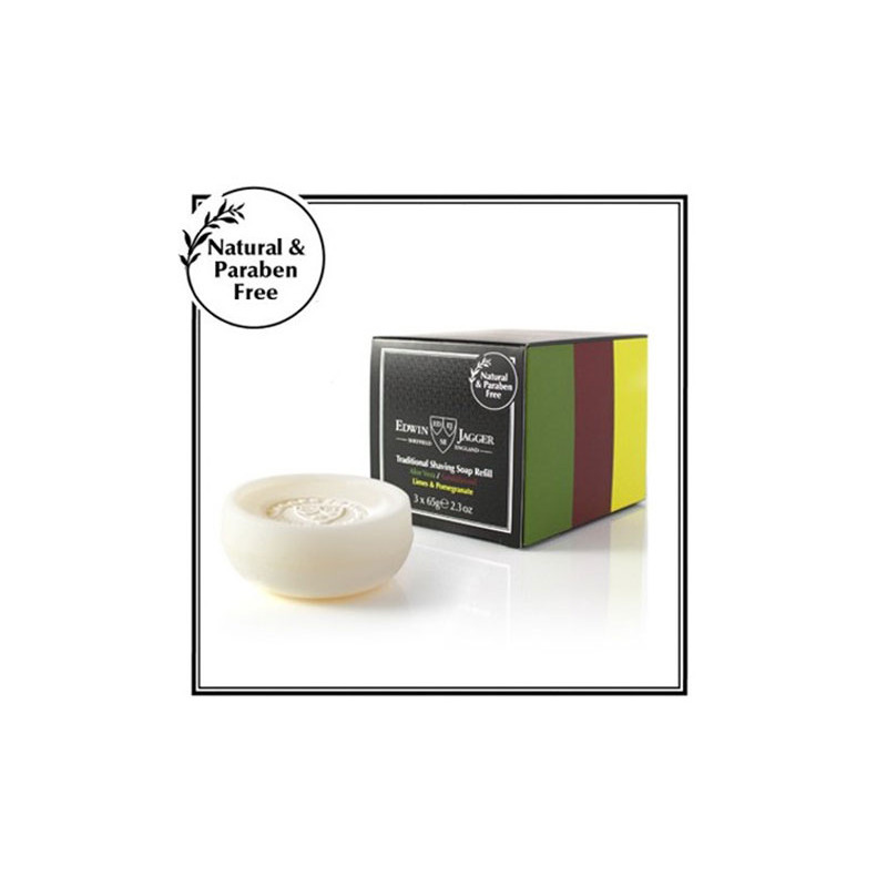 Edwin Jagger Nachfüllpackung für traditionelle Rasierseife (3x65g) Edwin Jagger Nachfüllpackung für traditionelle Rasierseife (3x65g)