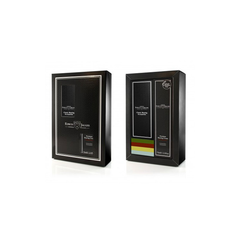 Edwin Jagger Gift Set Safety Razor & Shaving Cream Aloe Vera 75ml Edwin Jagger Gift Set Safety Razor & Shaving Cream Aloe Vera 75ml
